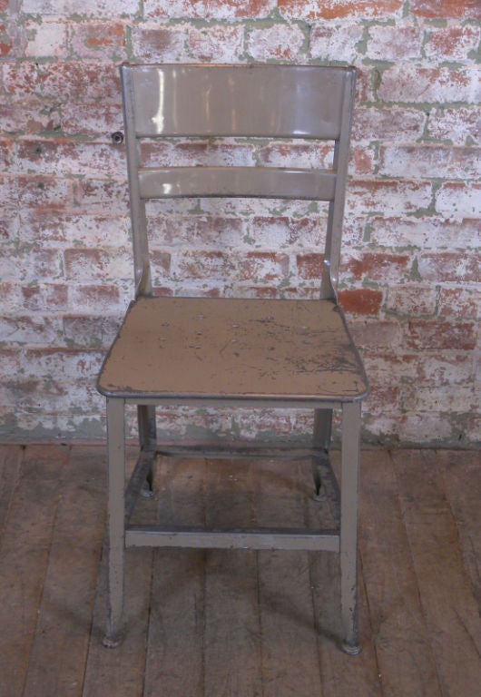 Set of 10 Vintage Industrial, Toledo Metal Dining Chairs 3