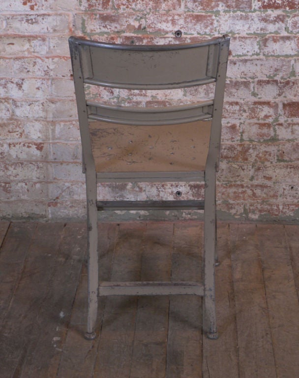 Set of 10 Vintage Industrial, Toledo Metal Dining Chairs 5
