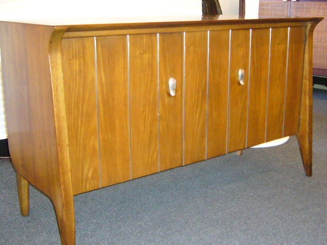 Fine Walnut Cabinet designed by John Van Koert for Drexel in 1956, part of the 