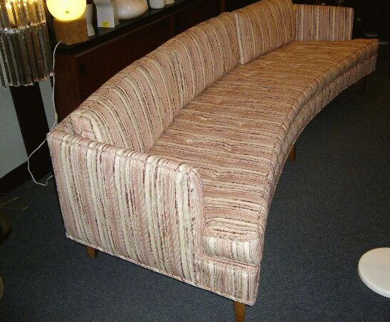 Classic Wormley Long Curved Sofa