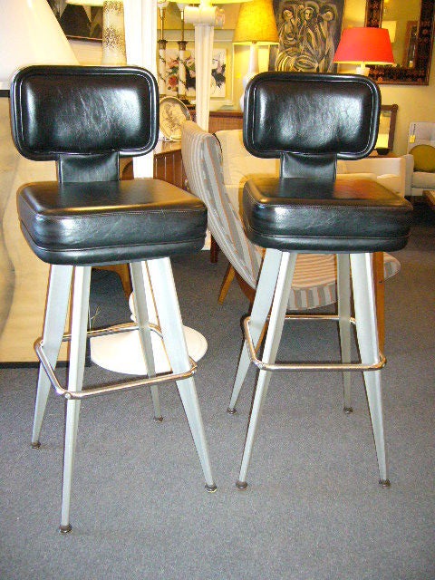 Sleek Modern Swivel Bar Stools