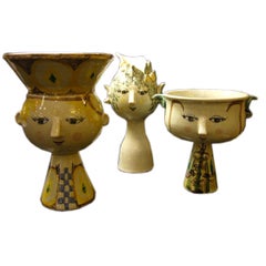 Whimsical Bjorn Wiinblad Head Vase