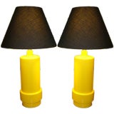 Large Yellow Pop Architectural Lamps