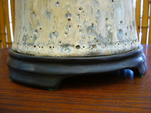 Silk California Studio Pottery Lamp signed