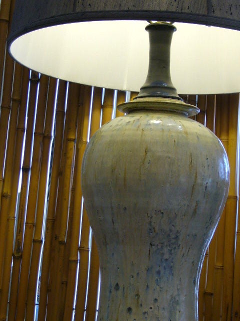 California Studio Pottery Lamp signed 2