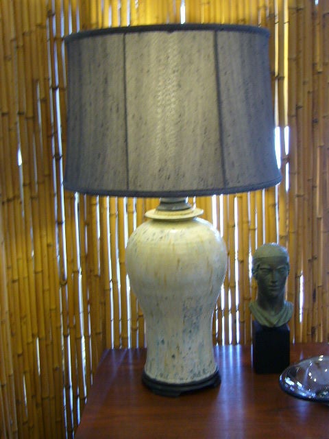 California Studio Pottery Lamp signed 1