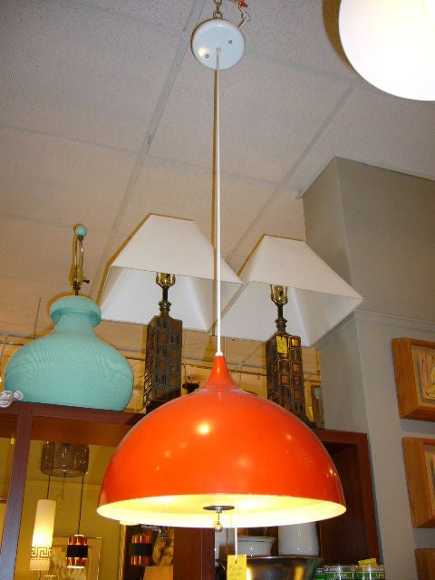 Tomato Red Onion Dome Pendant