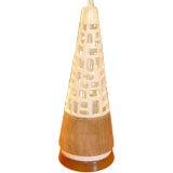 Tall 1950s Zaccagnini Obelisk Lamp 12