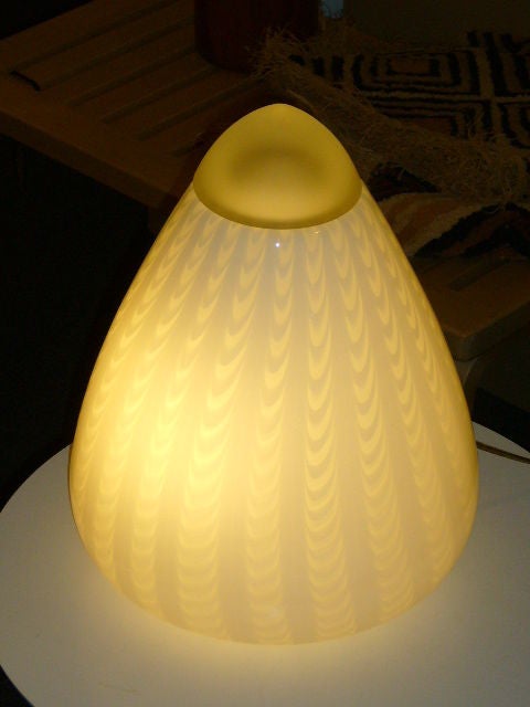 Late 20th Century Unique Vistosi Murano Tear Drop Table Lamp