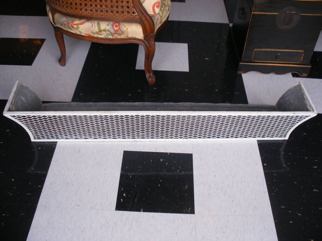 FOUR FRENCH METAL WINDOW BOXES