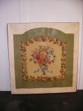 Antique FRENCH AUBUSSON GOUACHE PAINTING