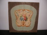 Antique FRENCH AUBUSSON GOUACHE PAINTING