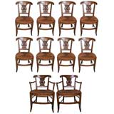 SET OF 10 FRENCH CHAIRS