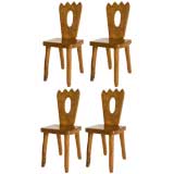 Set of Four Elm "Alpine" Chairs