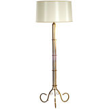 Large Scale Brass Floor Lamp