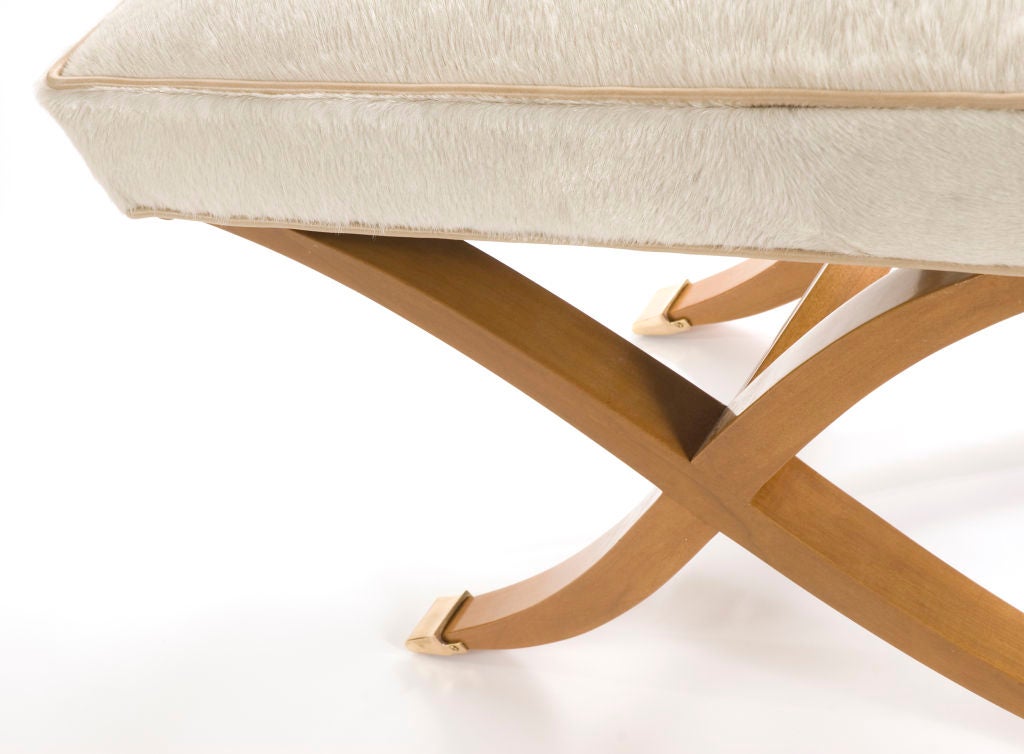 Pair of Custom "X" Leg Benches