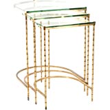 Set of Three Bagues Horseshoe Nesting Tables