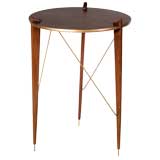 Italian Round Side Table with Gilt Detail