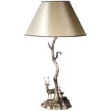 Sculptural Bronze "Stag" Lamp