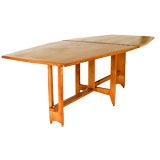 Guillerme and Chambon Folding Oak Dining Table