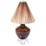 Petite Vintage Murano Lamp with Millefiori Detail