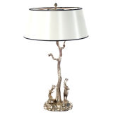 Fabulous Bronze "Stag" Lamp