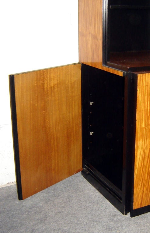 20th Century Donald Deskey American Art Deco Bookcase Desk Cabinet For Sale