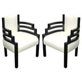 Pair of Kem Weber Streamline Armchairs