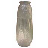 French Art Deco Geometric Flowers Vase