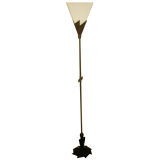 Salterini American Art Deco Wrought Iron Floor Lamp