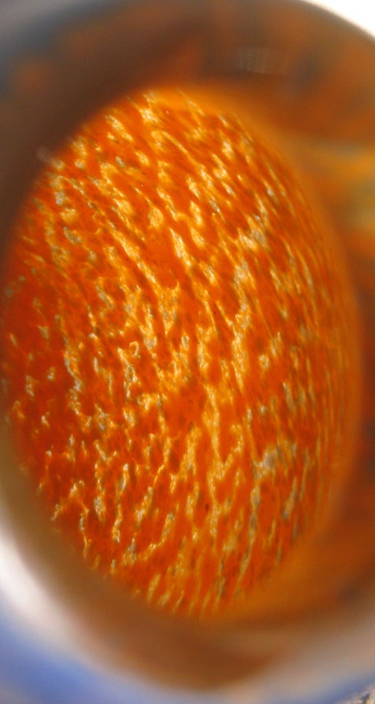 Charles Schneider French Art Deco Cobalt Blue to Orange Vase