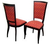 Pair French Art Deco Side Chairs