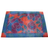 American Art Deco Geometric Floral Rug