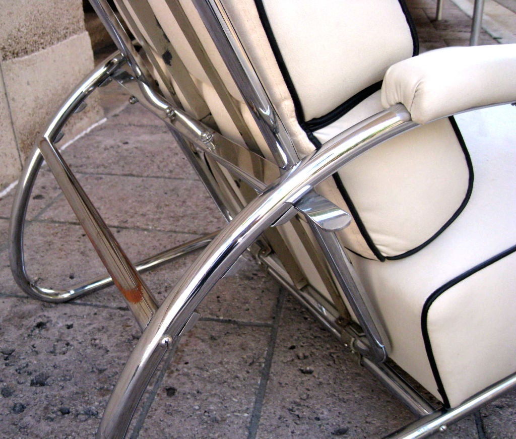PVC Gilbert Rohde American Art Deco Adjustable Lounge Chair 1934