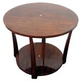 French Art Deco Rosewood & Ivory Table