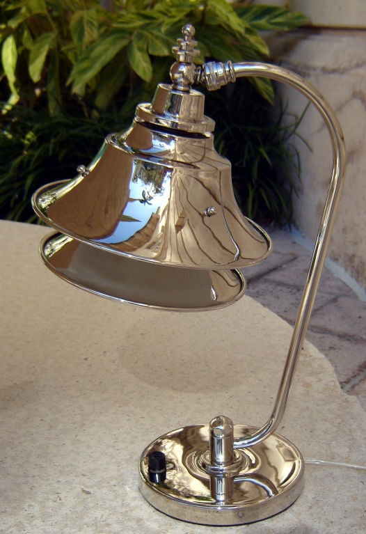 Markel American Art Deco Dual Cone Table Lamp 1