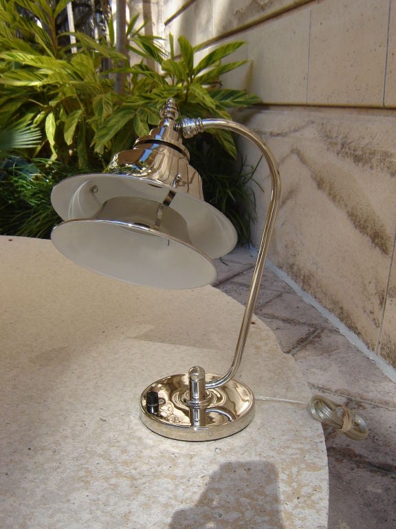 Markel American Art Deco Dual Cone Table Lamp 2