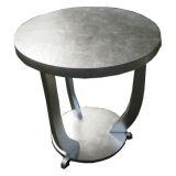 French Art Deco Silverleaf Occasional / End Table