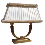Dominique French Art Deco Bronze Table Lamp
