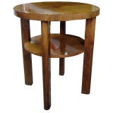Tall French Art Deco Rosewood Two Level Occasional Table