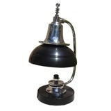 Black & Nickel Markel American Art Deco Table Lamp