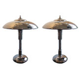 Vintage Pair American Art Deco Faries "Flash Gordon" Table Lamps