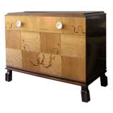 Art Deco Swedish 1930's marquetry chest of drawers