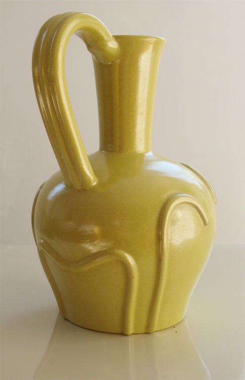 Swedish Art Deco glazed ceramic vase by Jerk Werkmaster, Nittsjo