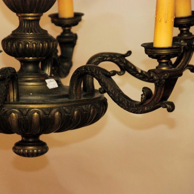 Bronze continental chandelier
