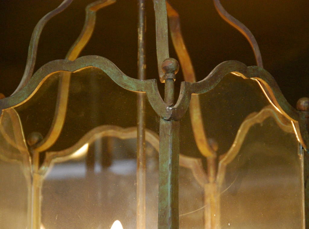 French bronze lantern