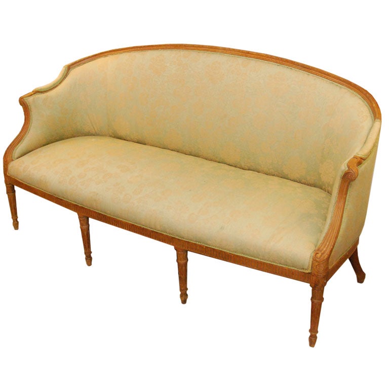 Continental Settee with caved detail