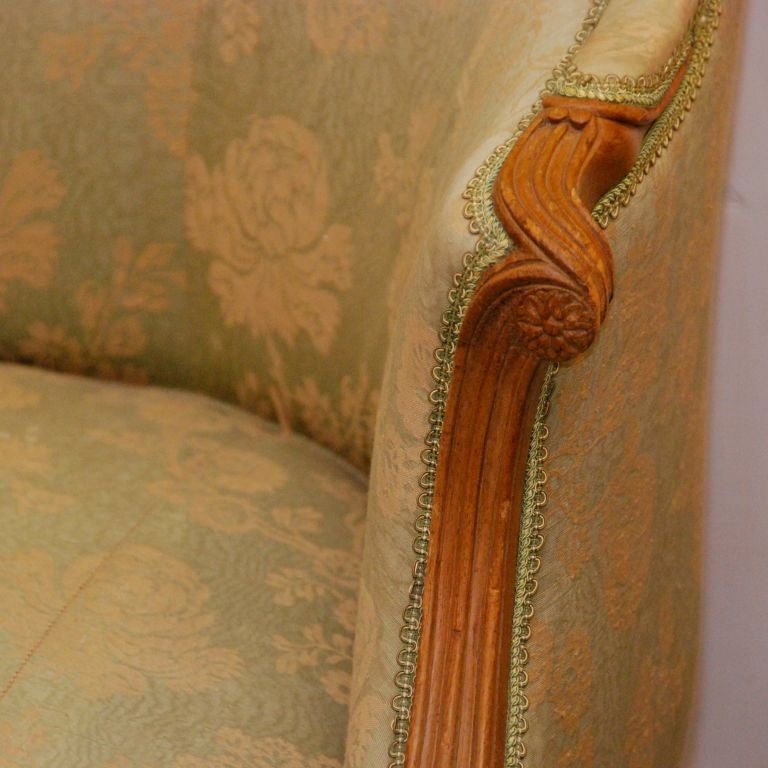 Continental Settee with caved detail