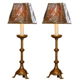 French Brass Prickets