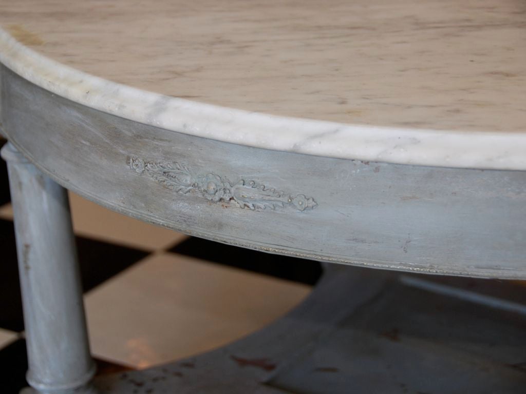 French Style Marble Top Coffee Table
